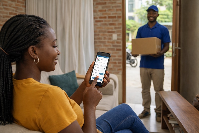 Livraison à domicile avec CashLINE